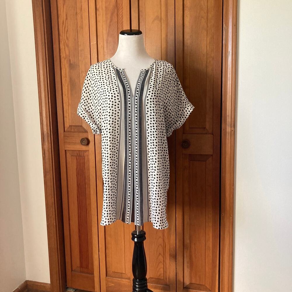 Max Studio Chiffon Pullover Blouse, Size M